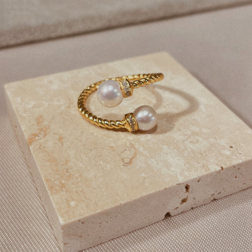 Euporie Pearl Ring | The Royal Beau